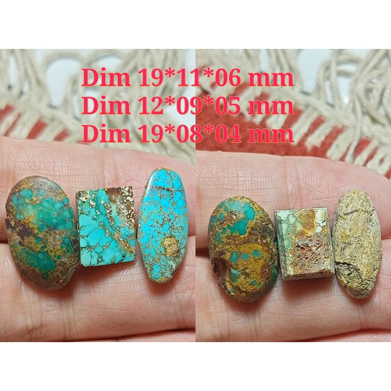Jual Natural pirus persiunik dan antik serta emas harga 3pcs dimensi ...