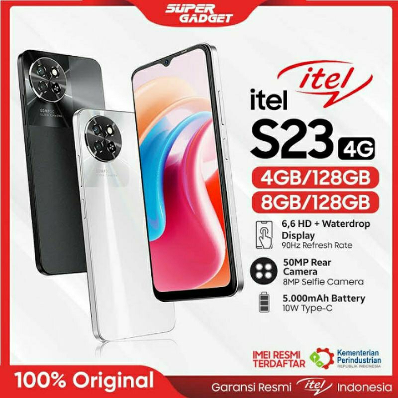 Jual ITEL S23 menggunakan chipset Unisoc Tiger T606, SoC octa core
