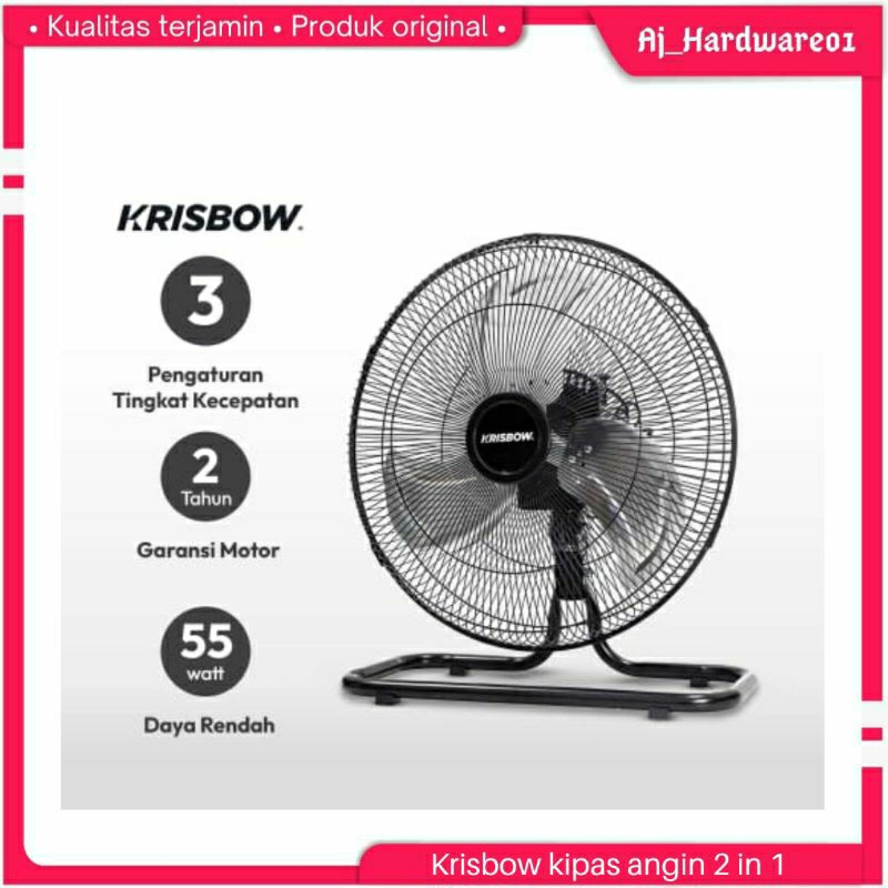 Jual Krisbow 16 Inci Kipas Angin Industrial 2 In 1 55 Watt | Shopee ...