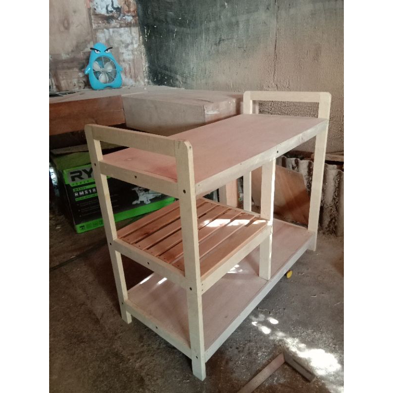 Jual Meja Kompor 2 Tungku | Meja Dapur Serbaguna | Meja Kayu | Shopee ...