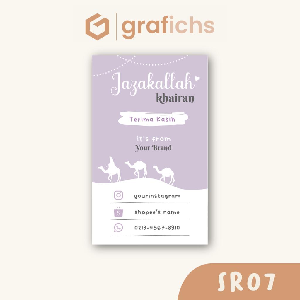 Jual 11-21 Pcs Stiker Segel Box Packaging Versi Islami Free Custom ...