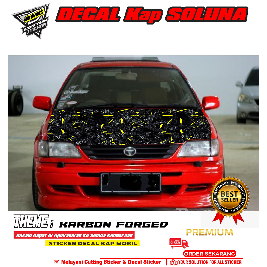 Jual STICKER DECAL KAP MESIN MOBIL SOLUNA/STIKER VARIASI KAP MESIN ...