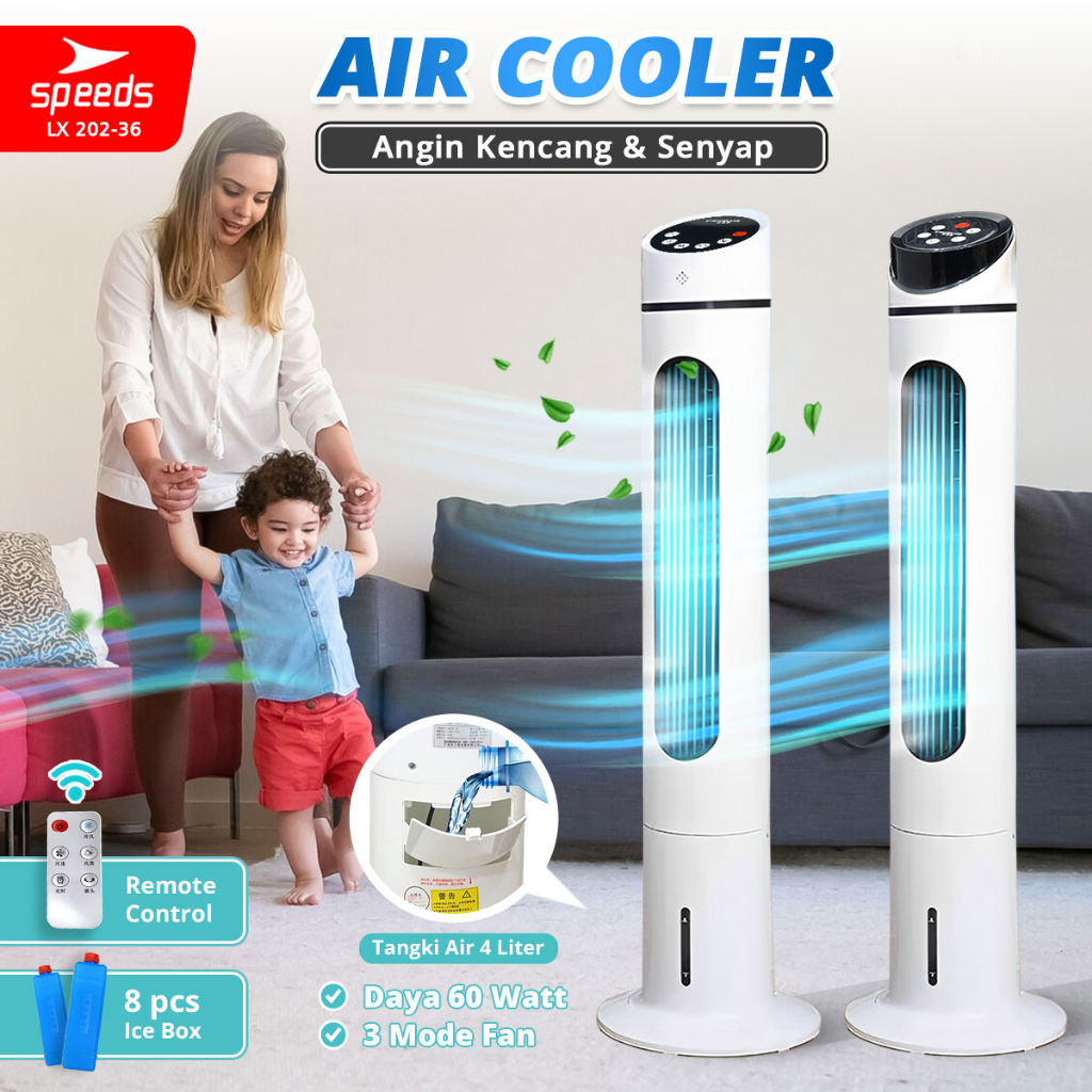 Jual SPEEDS Tower Fan Air Cooler Kipas Angin Lantai Kipas Blower Menara