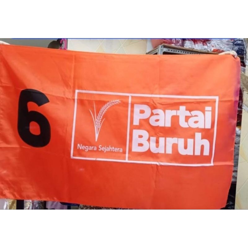 Jual Bendera Partai Buruh Ukuran 60 X 90 Cm Shopee Indonesia