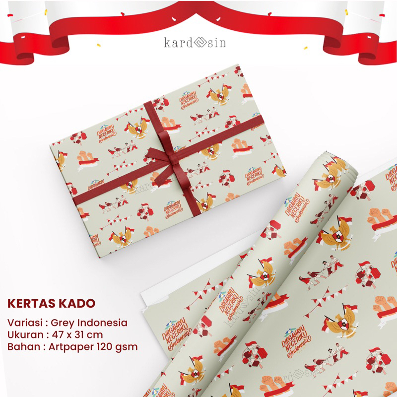 Jual KERTAS KADO INDONESIA WRAPPING PAPER BUNGKUS KADO SILANG HADIAH ...