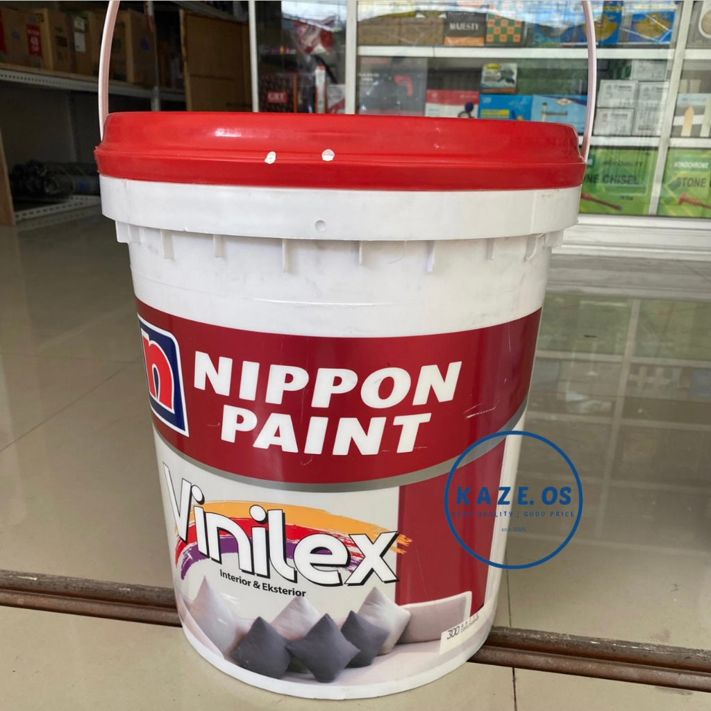 Jual ASLI 100% VINILEX 25KG NIPPON PAINT PUTIH 300 WHITE 300 CAT TEMBOK ...