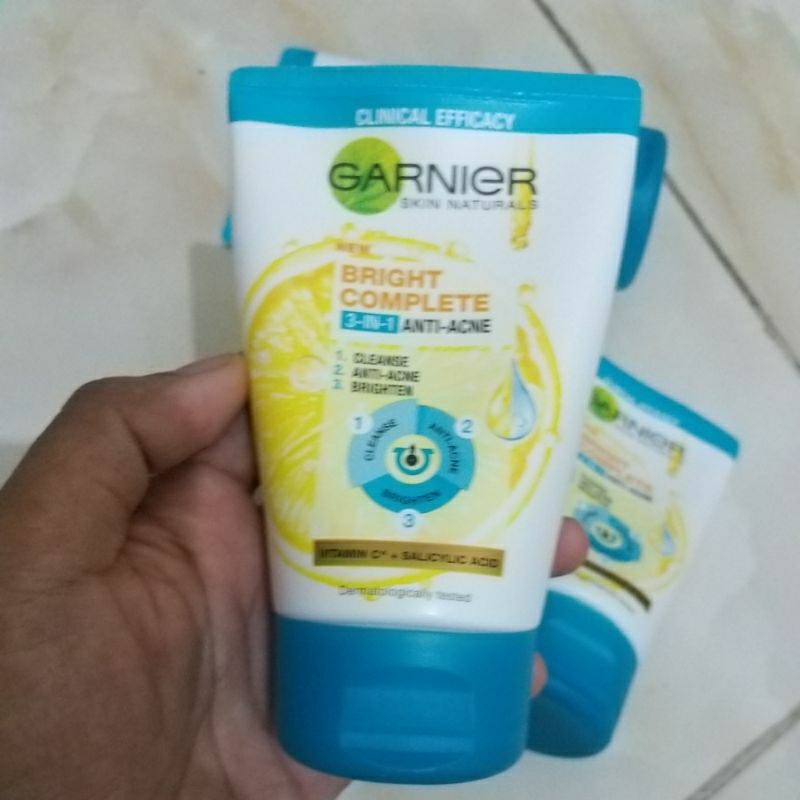 Jual garnier facial wash, garnier bright complete, EXP 2024, garnier 3