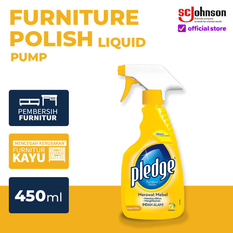 Jual Pledge Furniture Polish Liquid Pump 450ml | Shopee Indonesia