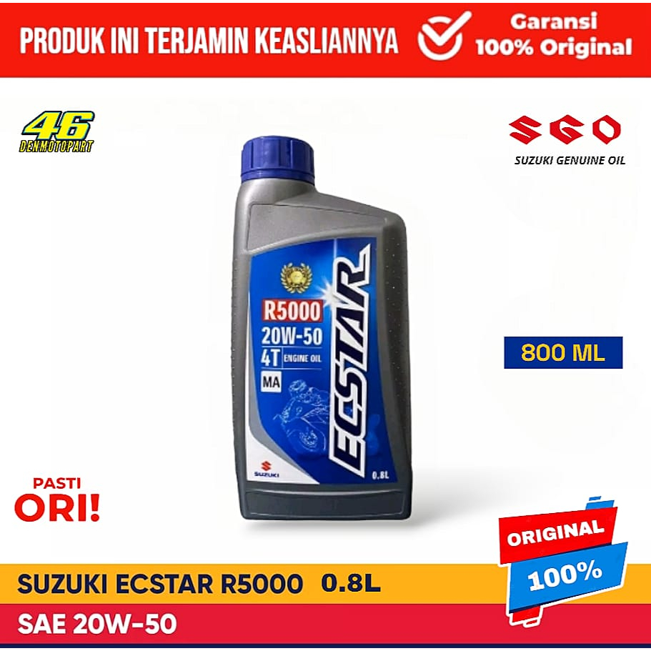 Jual Oli Mesin 100% Original SUZUKI ECSTAR R5000 [ 20W-50 ] 4T 0,8L ...
