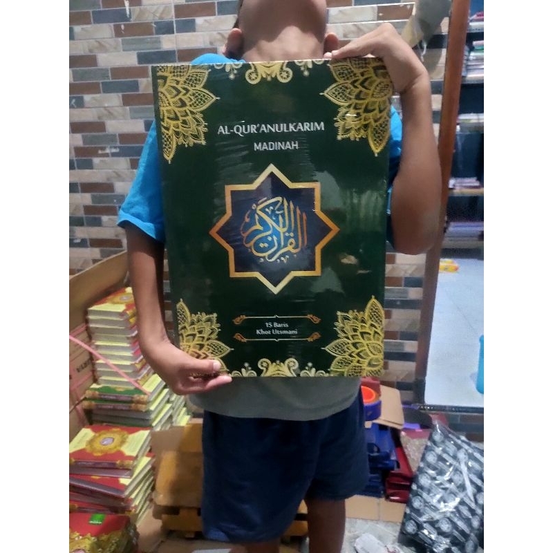 Jual Madinah Al Quran Jumbo Khot Utsmani A3 Ayat Pojok 15 Baris,Al-Qur ...