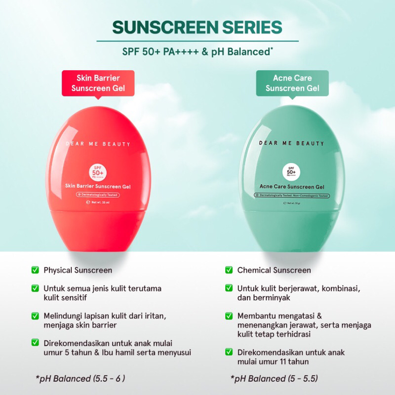 Jual MANADO DEAR ME BEAUTY SUNSCREEN SERIES SPF 50 PA++++ | Shopee