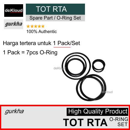 Jual O-Ring Set for TOT RTA | karet seal sil oring | Shopee Indonesia