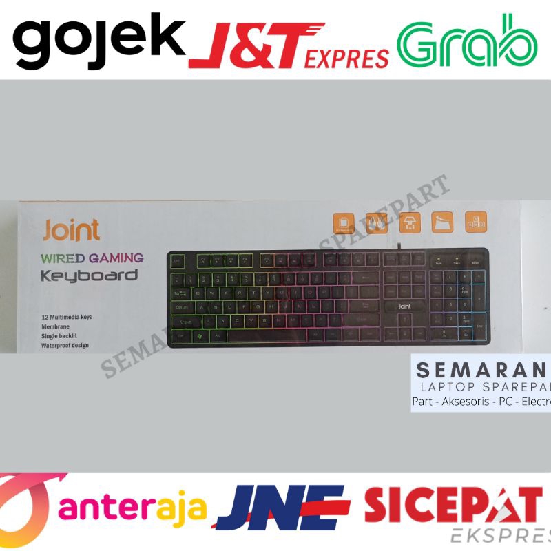 Jual Joint KB818 Keyboard Gaming Kibot External Eksternal Kabel USB RGB ...