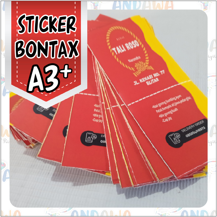 Jual Stiker Label Makanan Bahan Bontakcromo Ukuran A3 Shopee Indonesia 4692