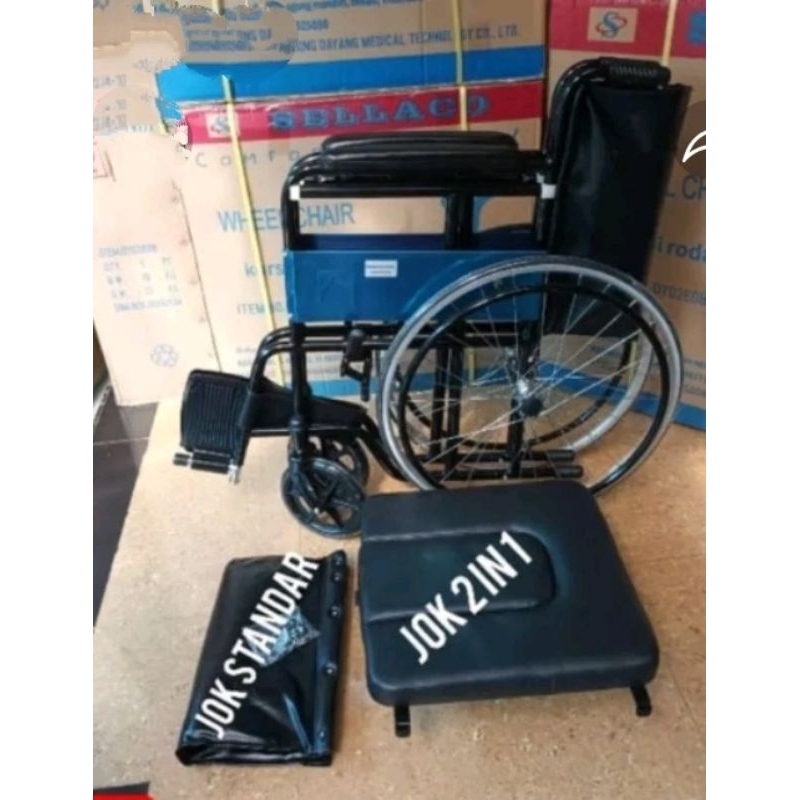 Jual kursi Roda toilet BAB dg roda racing dan doubel jok murah merk ...