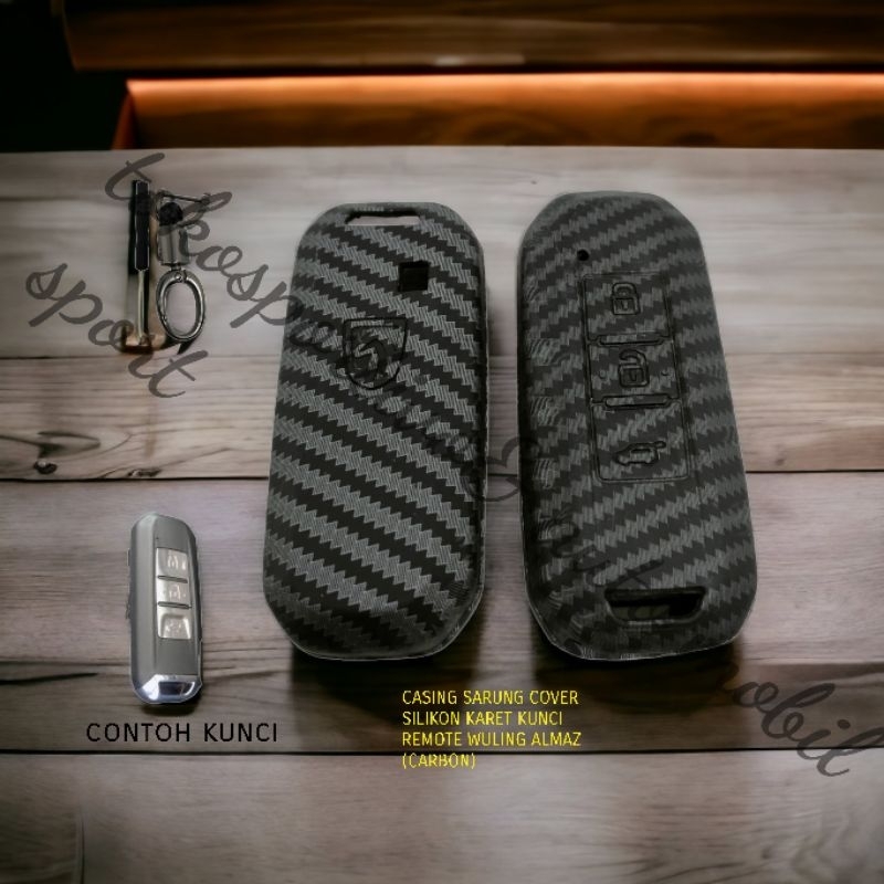 Jual SARUNG CASING SILIKON KUNCI REMOTE WULING ALMAZ CARBON 3TOMBOL ...