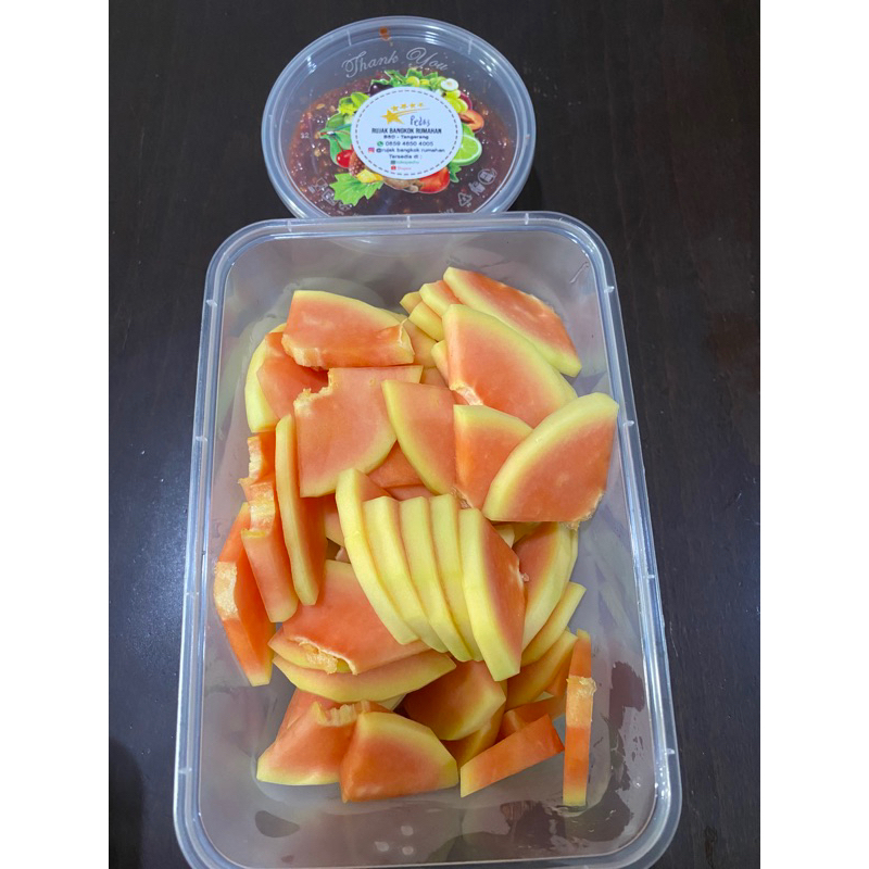 Jual Rujak pepaya mengkel + bumbu rujak | Shopee Indonesia