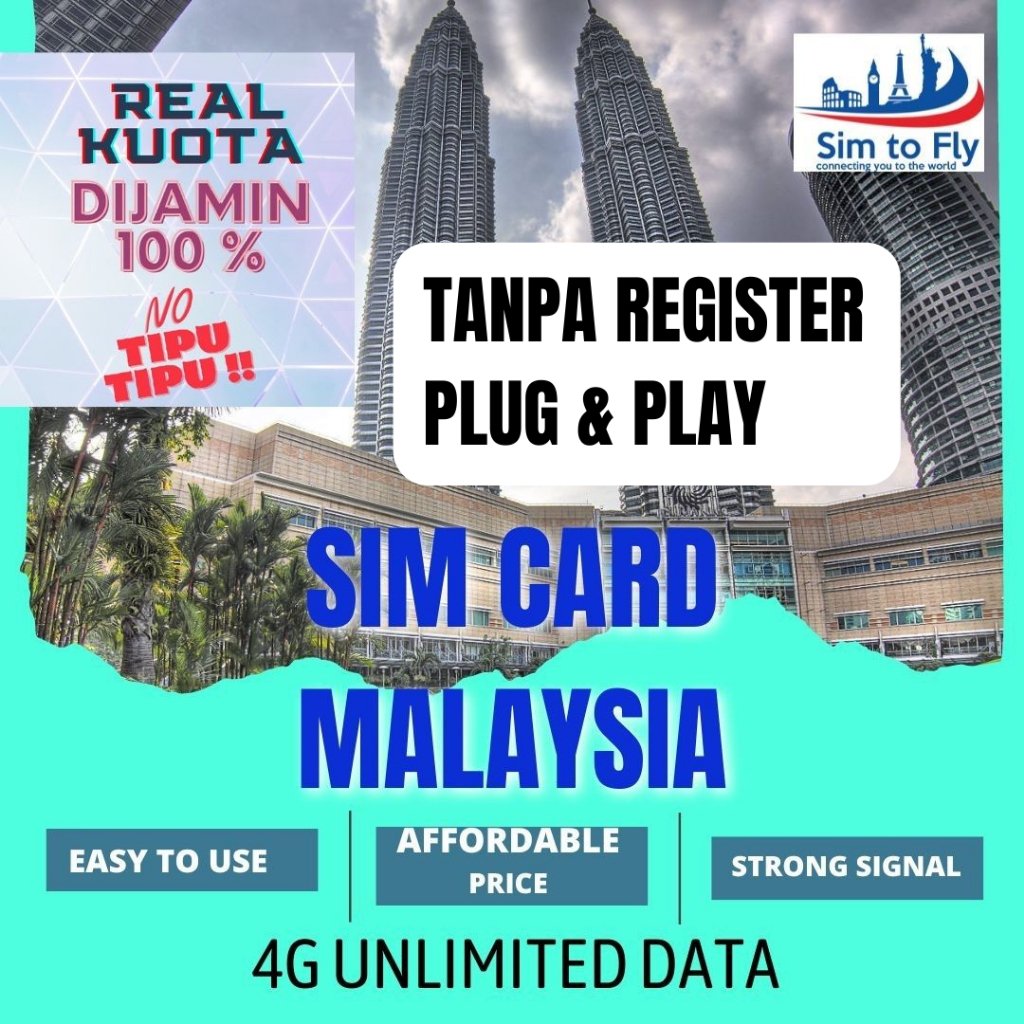 Jual SIM CARD MALAYSIA UNLIMITED DATA 4G ( SIMCARD MALAYSIA ) Shopee