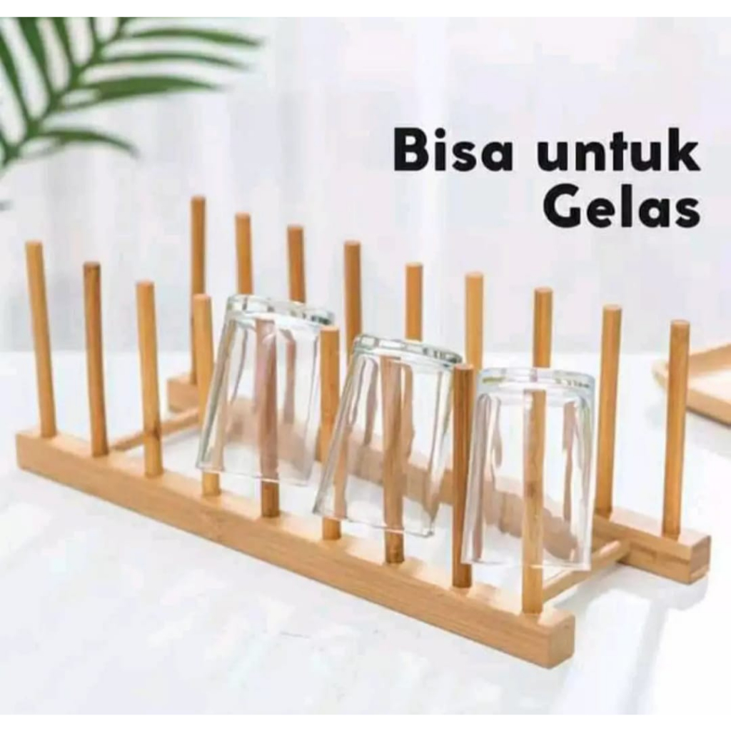 Jual Rak Piring Kayu Rak Serbaguna Rak Multifungsi Rak Buku Rak Piring Dish Rack Kayu