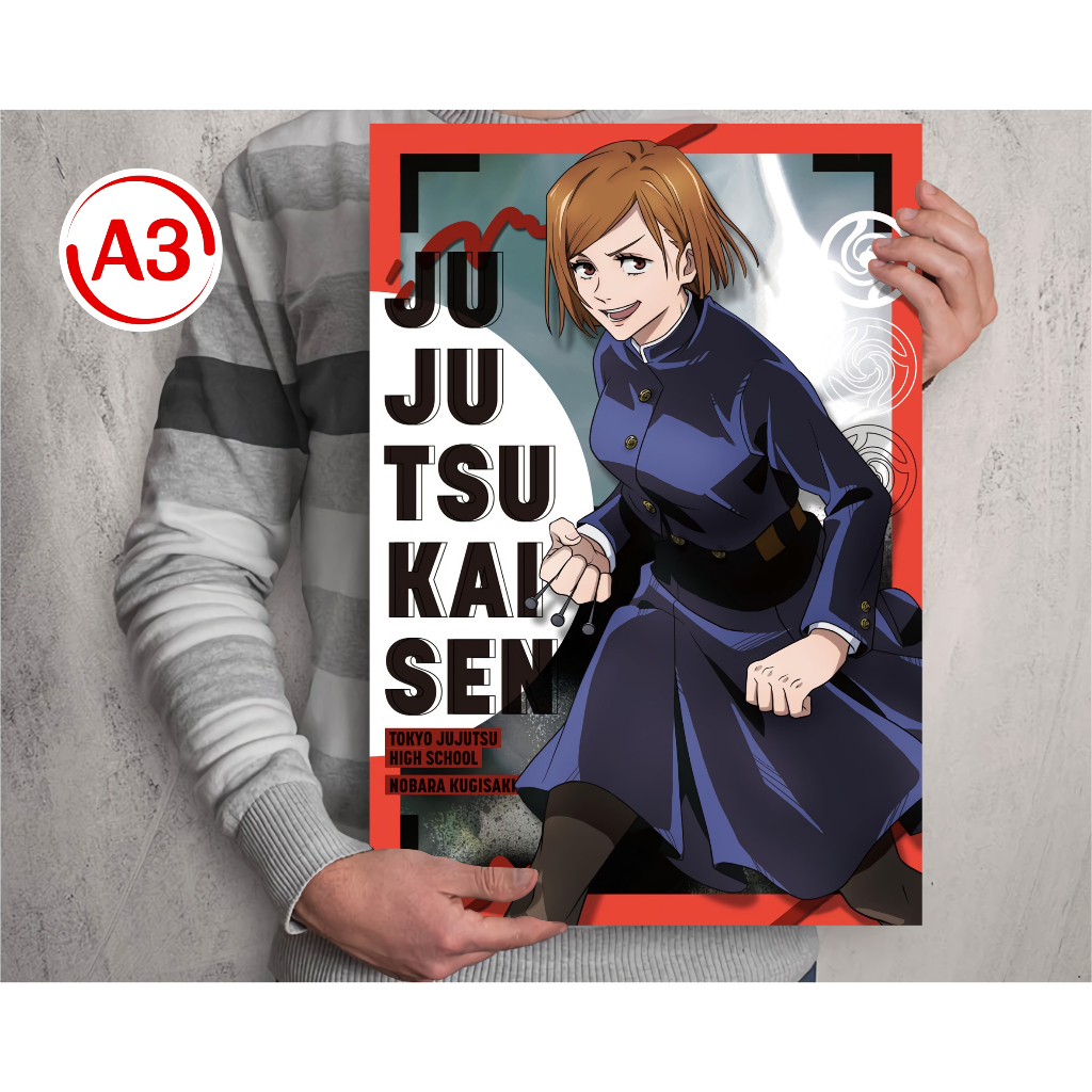 Jual Koleksi Poster A3 Anime Jujutsu Kaisen B - Itadori Fushiguro ...