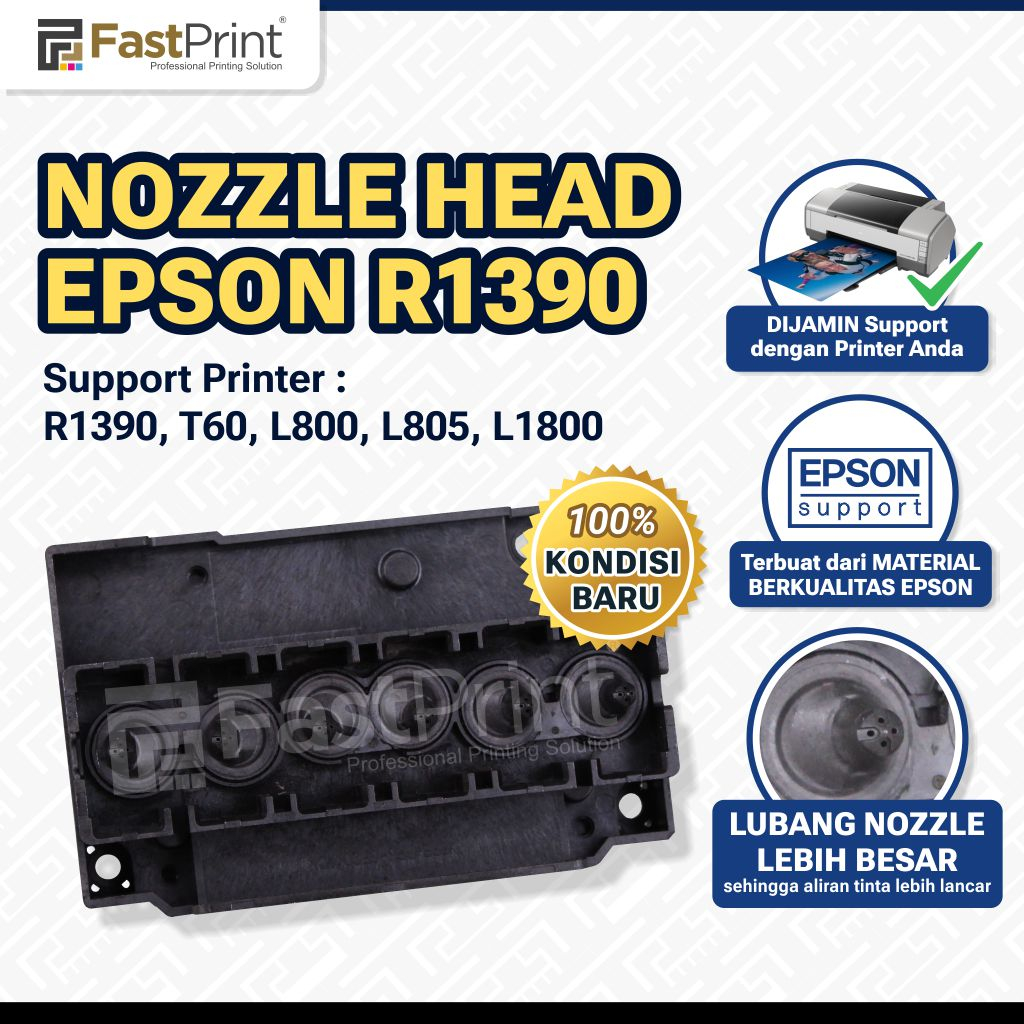 Jual Nozzle Head Epson R1390 T60 L800 Printer DTG | Shopee Indonesia
