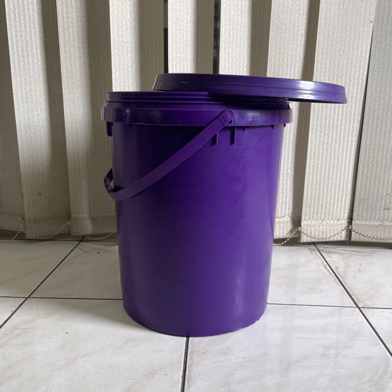 Jual Ember Plastik 20 Liter Pail 20 Liter 25kg Untuk Catmakananpackaging Violet Shopee 8149