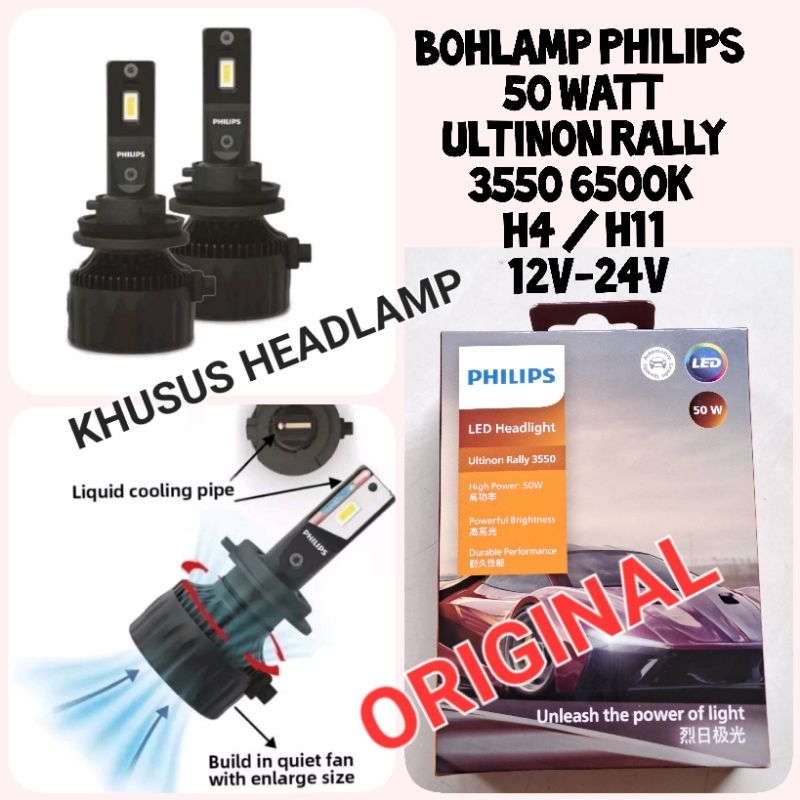 2x ampoules LED HB3 HB4 Philips Ultinon Access U2500