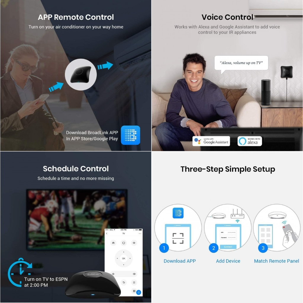 Jual BROADLINK RM4 PRO Universal IR WIFi Remote Control Upgrade RM PRO ...