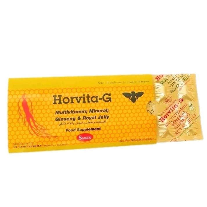 Jual HORVITA G Multivitamin, Mineral, Ginseng & Royal Jelly (10's