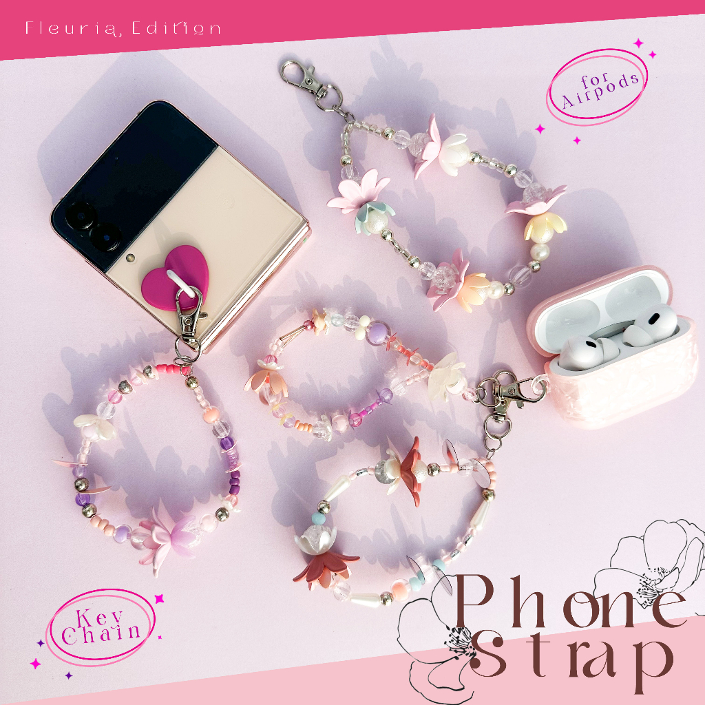 Jual BEADED STRAP / PHONE STRAP / Tali Gantungan HP / Bead Strap