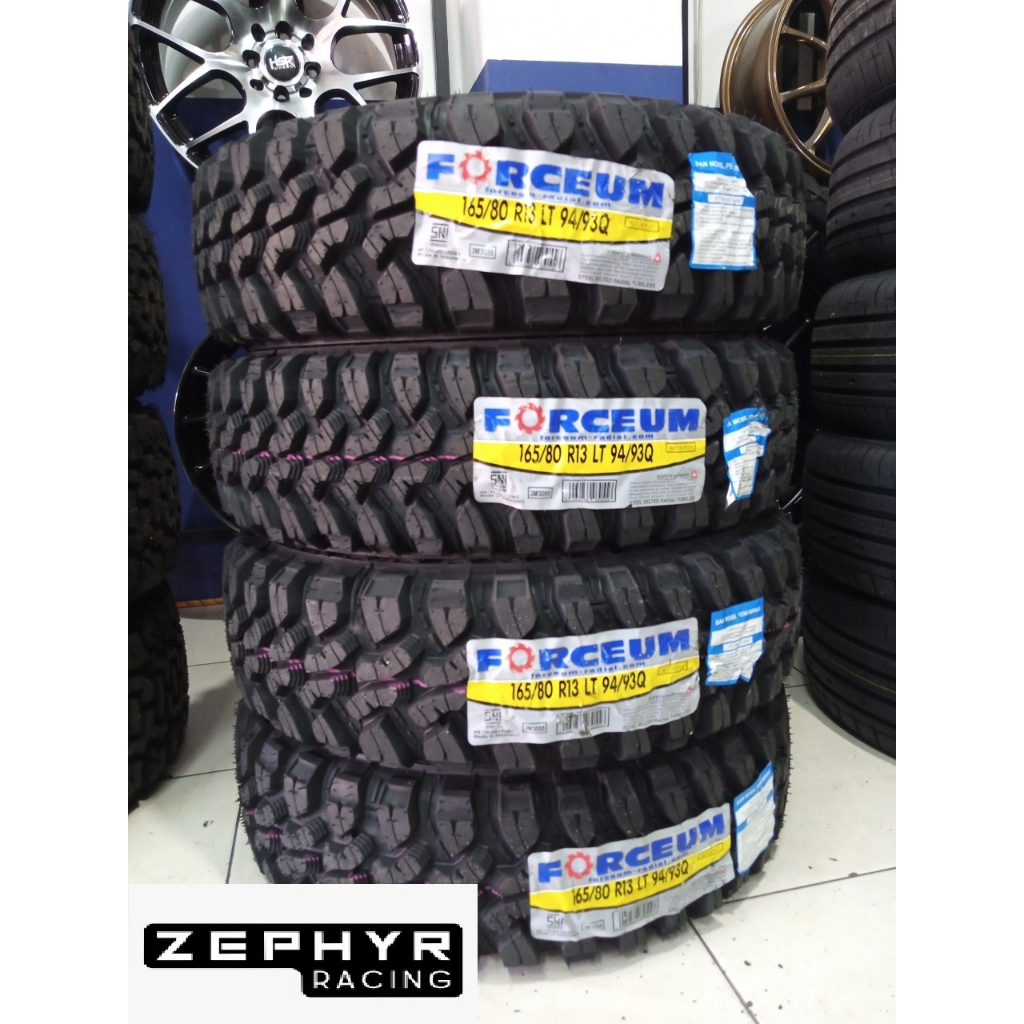 Jual ban mobil tubles untuk lumpur r13 forceum M/T 165 80 r13 READY ...