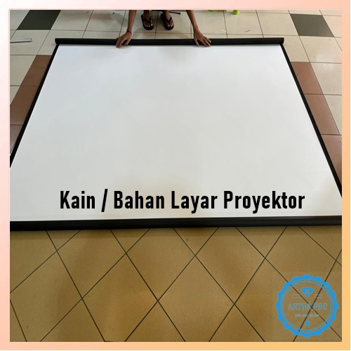 Jual Bahan kain layar proyektor ukuran 3m x 3m bahan matte white ...