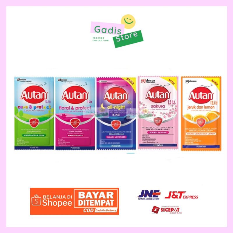 Jual Autan Lotion anti nyamuk dalam kemasan Renteng isi 12 sachet ...