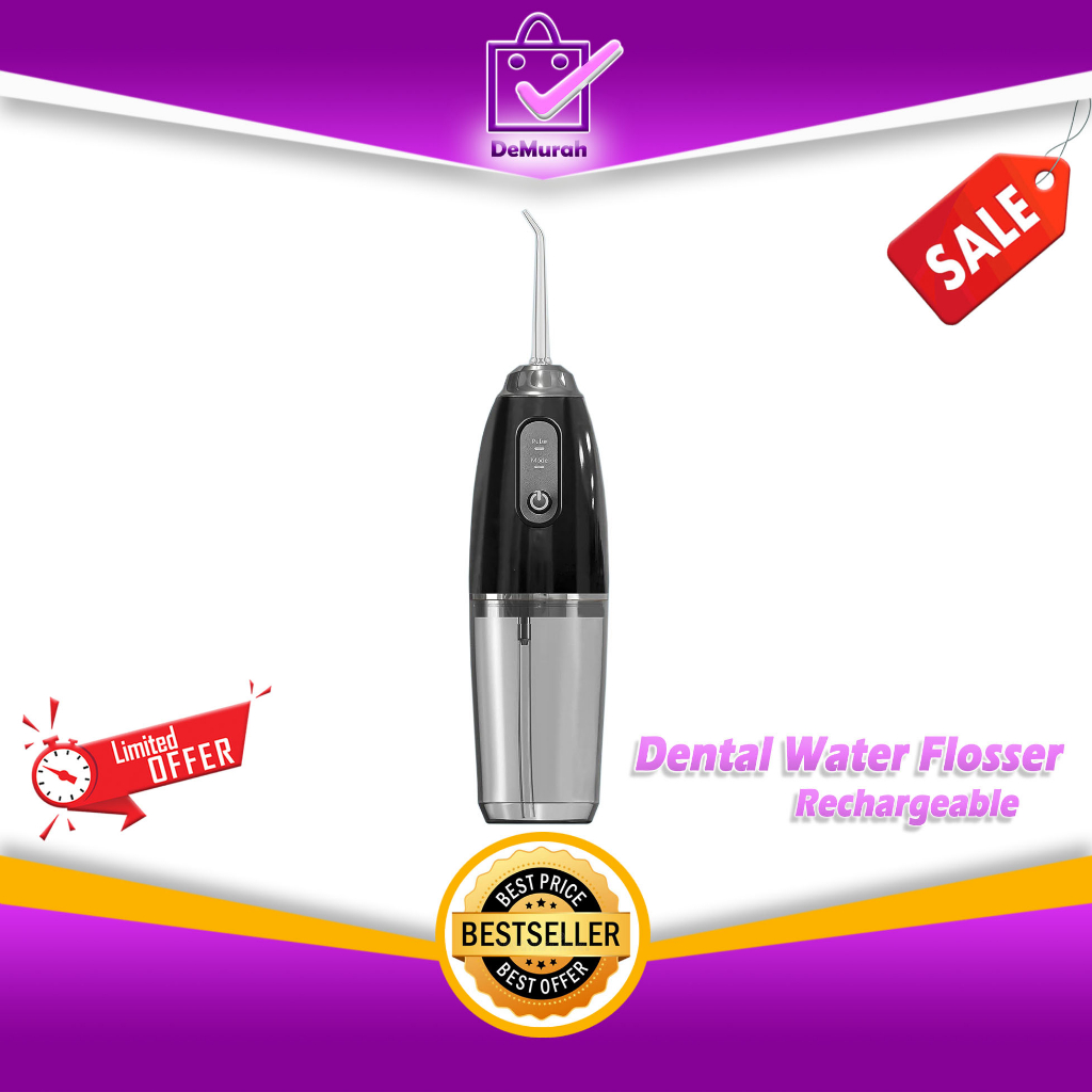 Jual Electric Dental Water Flosser Rechargeable Pembersih Gigi Semprot