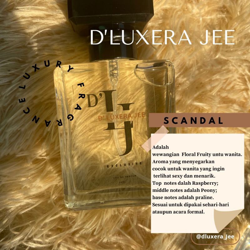 Jual D LUXERA JEE - PARFUM SCANDAL ( VS SCANDALOUS ) | Shopee Indonesia