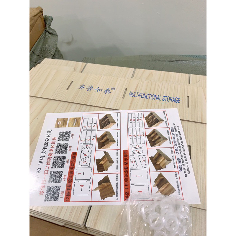 Jual RAK KAYU UNTUK SUSUNAN HANDPHONE / RAK KAYU 48 SUSUN UNIVERSAL ...