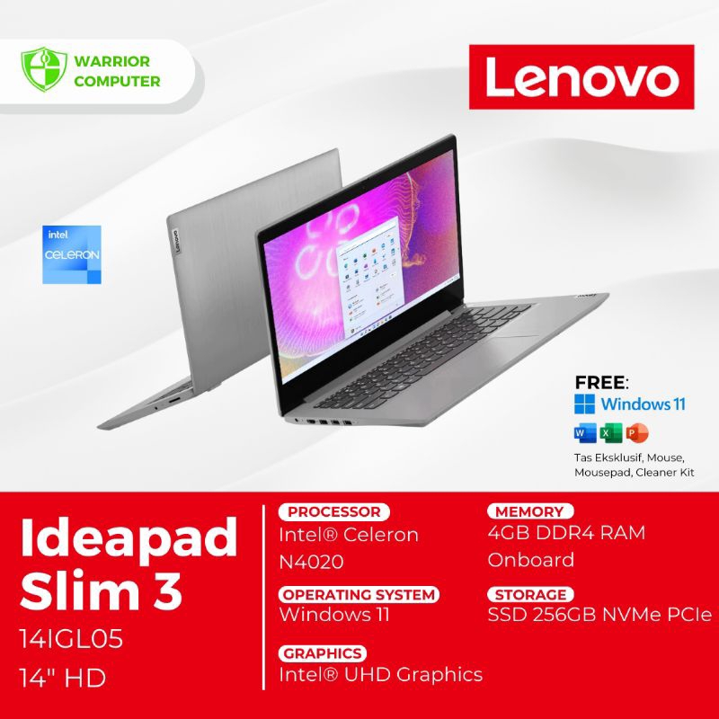 Jual Lenovo Ideapad Slim 3 14igl05 Laptop Lenovo Lenovo Ideapad Shopee Indonesia