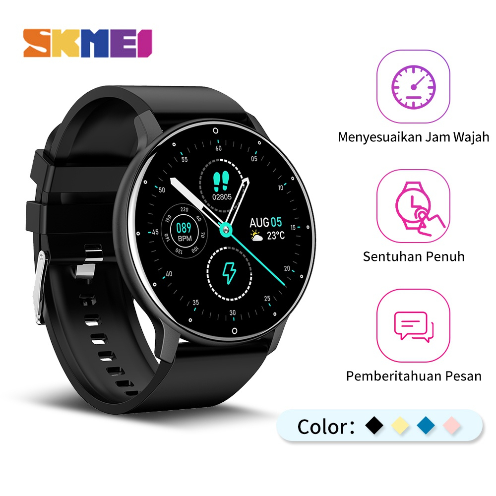 Jual Skmei Smartwatch Jam Tangan Pria Wanita Sport Jam Olahraga Deteksi