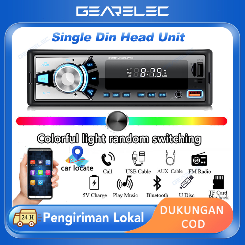 Jual Tape Audio Mobil Single Din Bluetooth Version Multifungsi