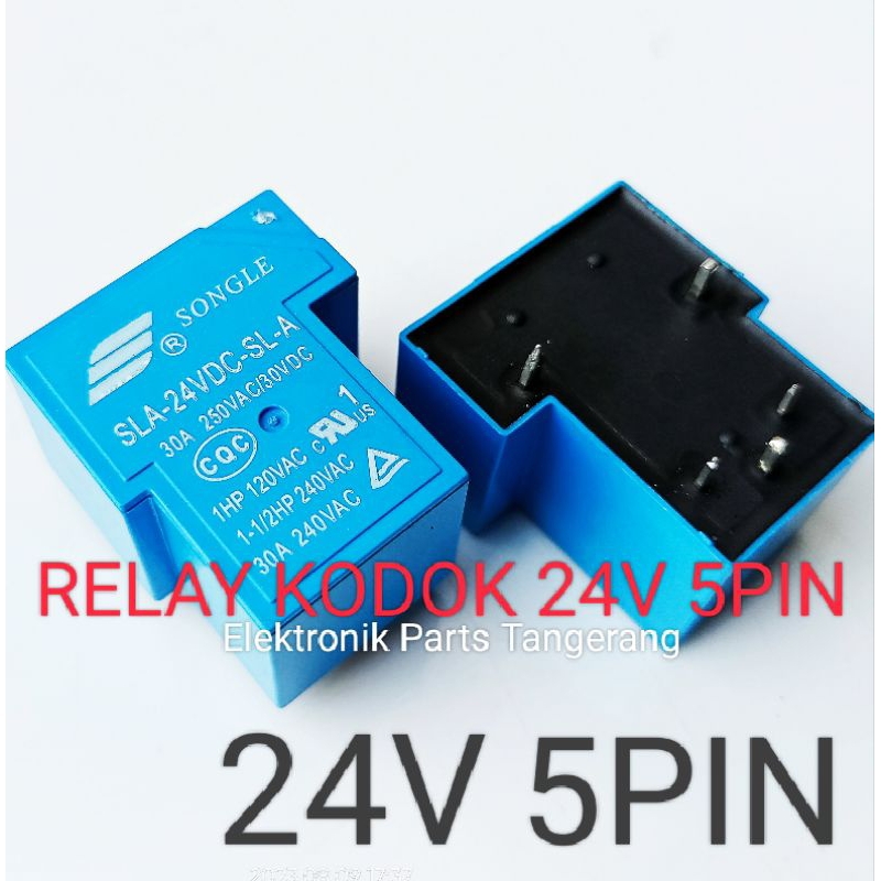 Jual RELAY KODOK 24V 5PIN RELAY SONGLE 24V 5PIN RELAY 24V 5PIN RELAY