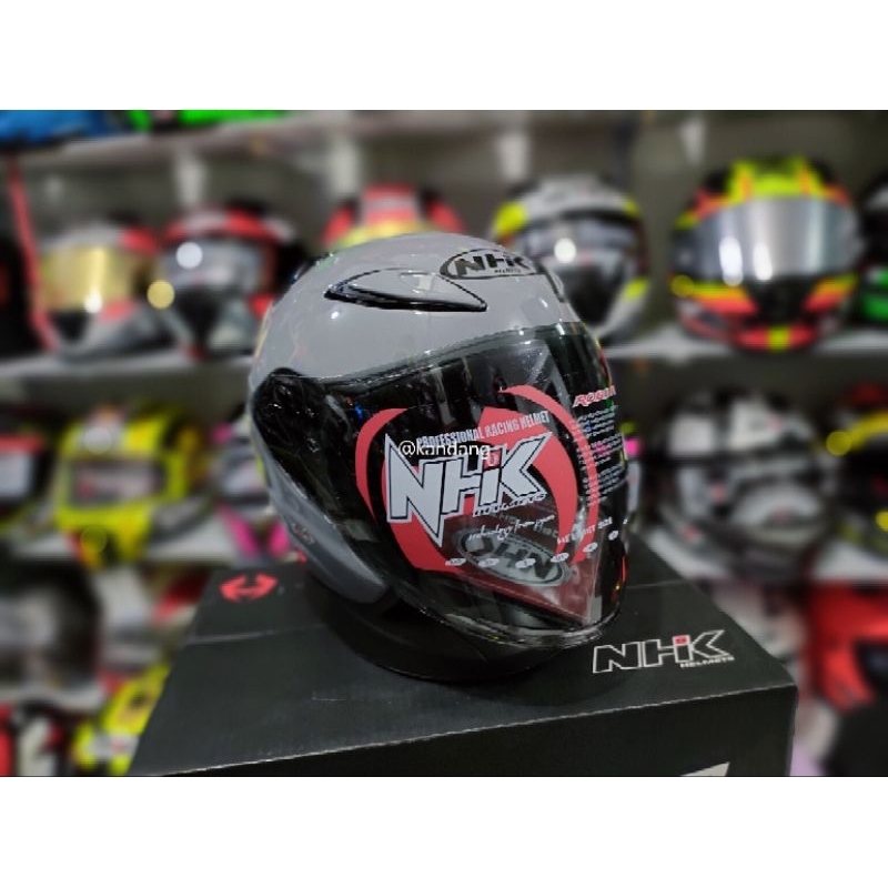 Jual NHK NEW R6 SOLID ALL COLOR HELM OPEN FACE | Shopee Indonesia