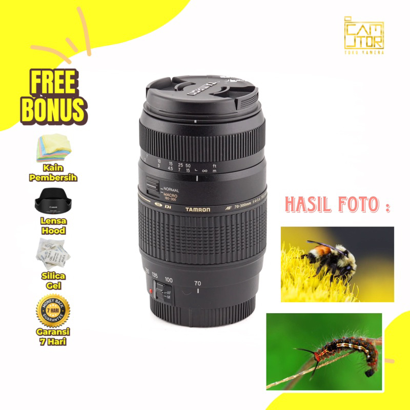 Jual LENSA TELE TAMRON 70-300MM UNTUK CANON MURAH SIAP PAKAI | Shopee ...