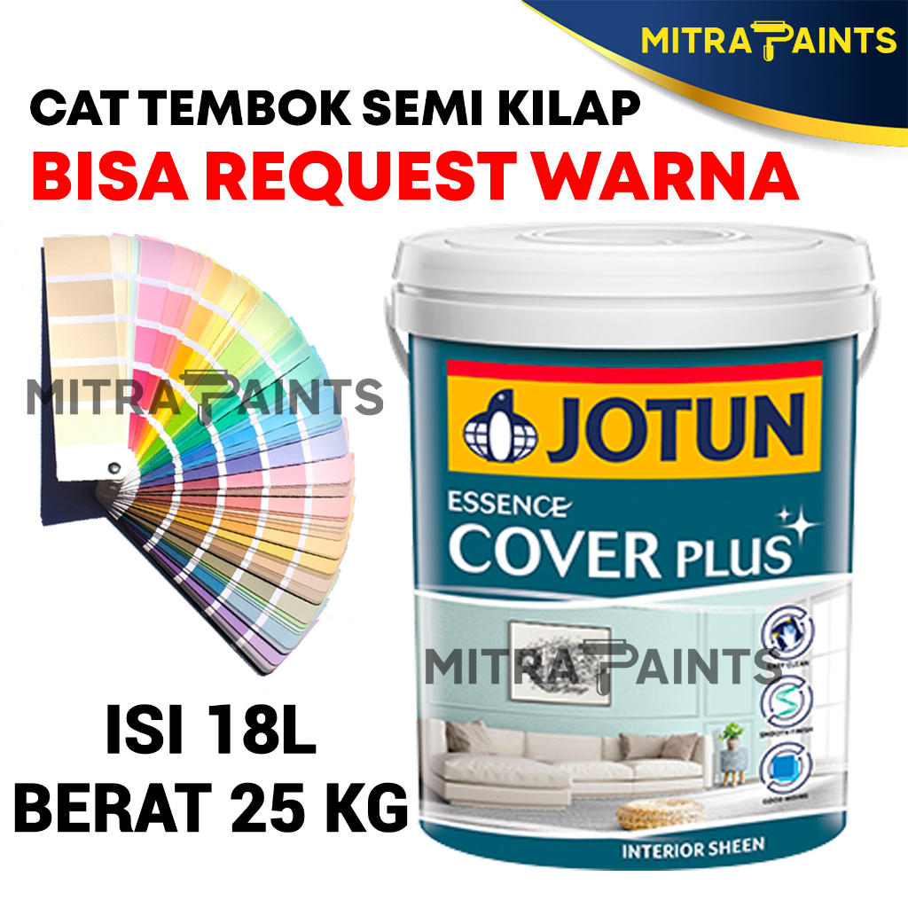 Jual [PART 1] CAT TEMBOK INTERIOR JOTUN COVER PLUS 18 LITER 25 KG PAIL ...