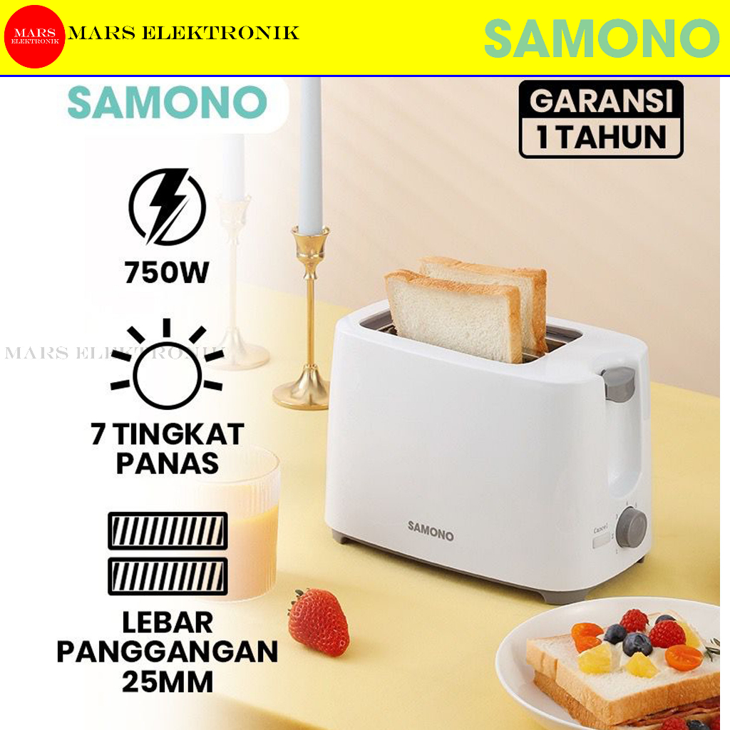 Jual SAMONO TOASTER || 7 TINGKAT PANAS || PEMANGGANG ROTI LISTRIK ...