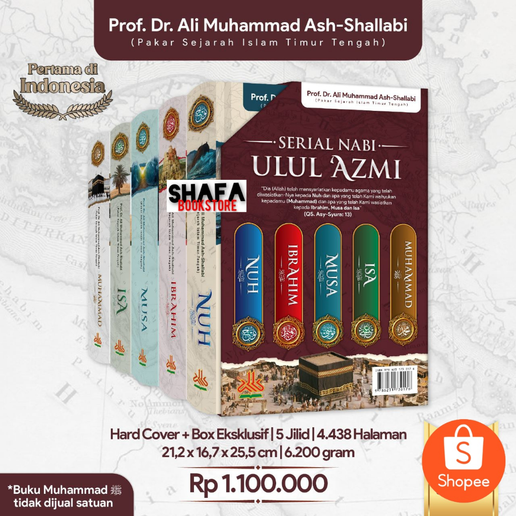 Jual Serial Nabi Ulul Azmi Bonus Buku Saku Nuh Ibrahim Musa Isa