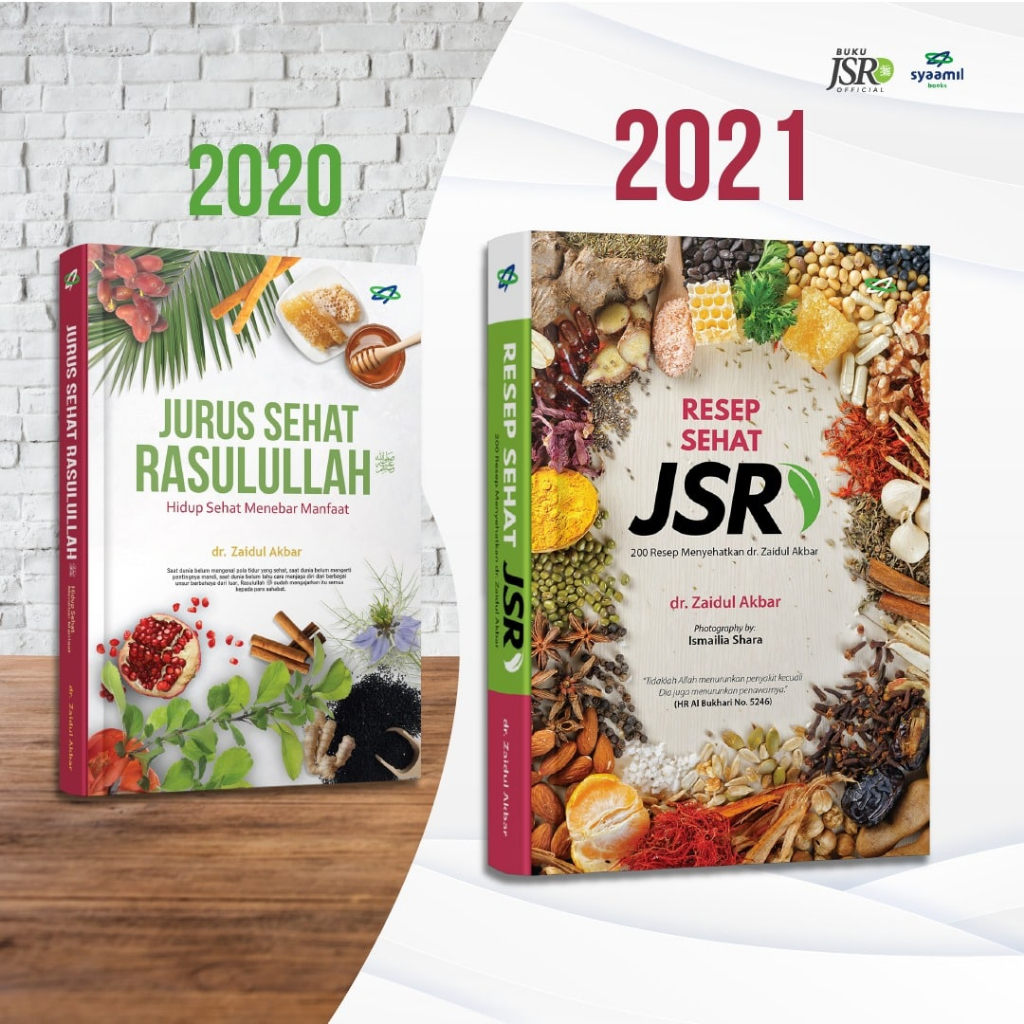 Jual Paket 2 Buku Resep Jsrjurus Sehat Rasulullah Drzaidul Akbar Garansi Original Shopee 5546