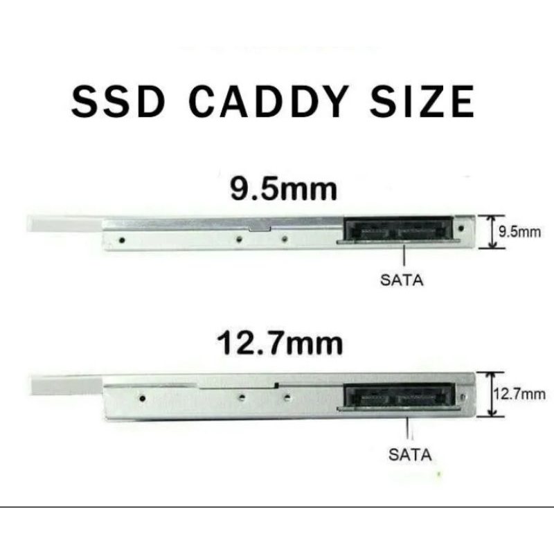 Jual casing universal hardisk HDD SSD cady caddy 2.5 inch 9.5 mm dan 12 ...