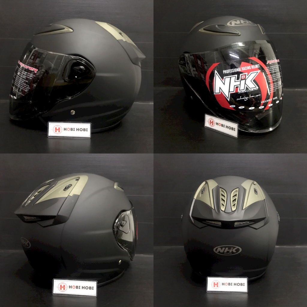 Jual HELM NHK R6 SOLID HALF FACE POLOS R-6 R 6 | Shopee Indonesia