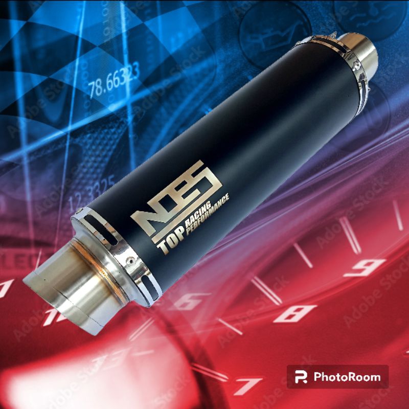 Jual Knalpot Noes type B1 black doff silincer only inlet 50 mm | Shopee ...
