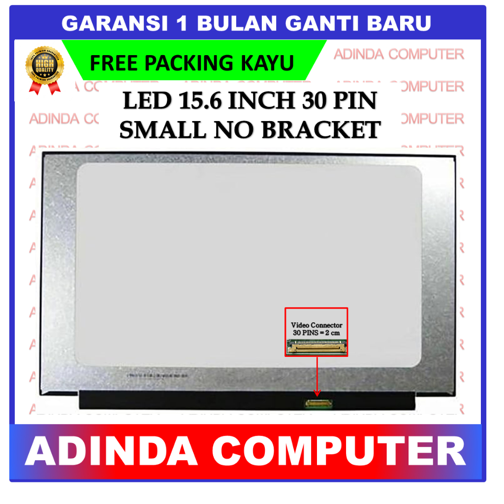 Jual LCD LED 15 Inch 15.6 Inch 30 pin Small Non Bracket | Shopee Indonesia